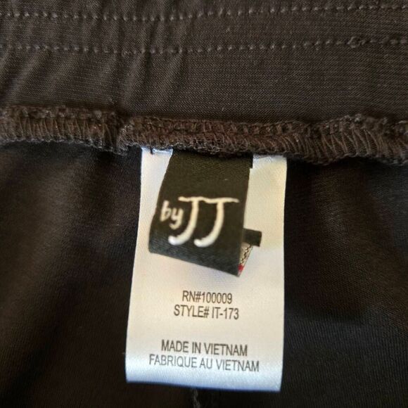 NWT By JJ Womens Sleeveless Ruffle Tank Top and Pants 2 Piece Set Black Medium - Picture 5 of 13